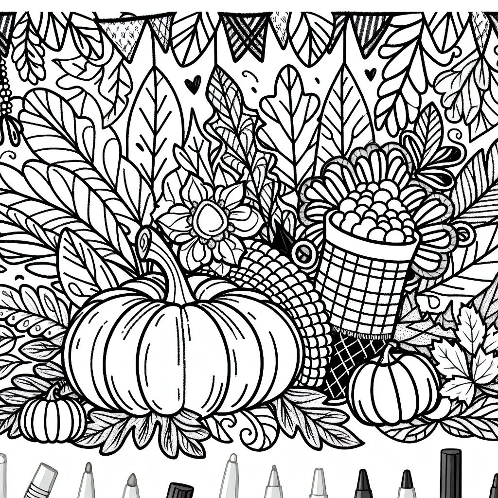 Free Printable Thanksgiving Coloring Page: Get Festive with Our Seasonal Designs!