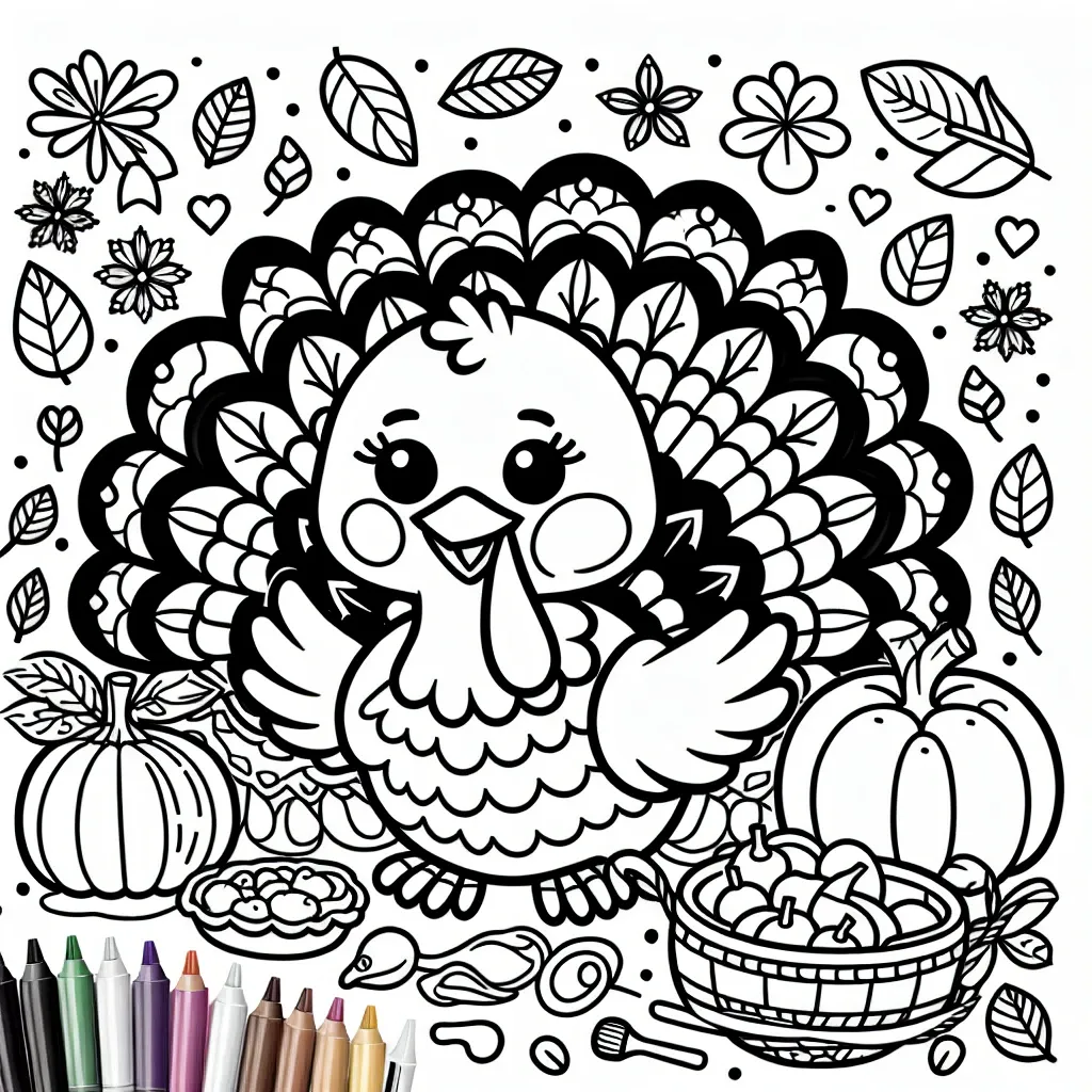 Free Turkey Coloring Page: Get Ready for Thanksgiving Fun!