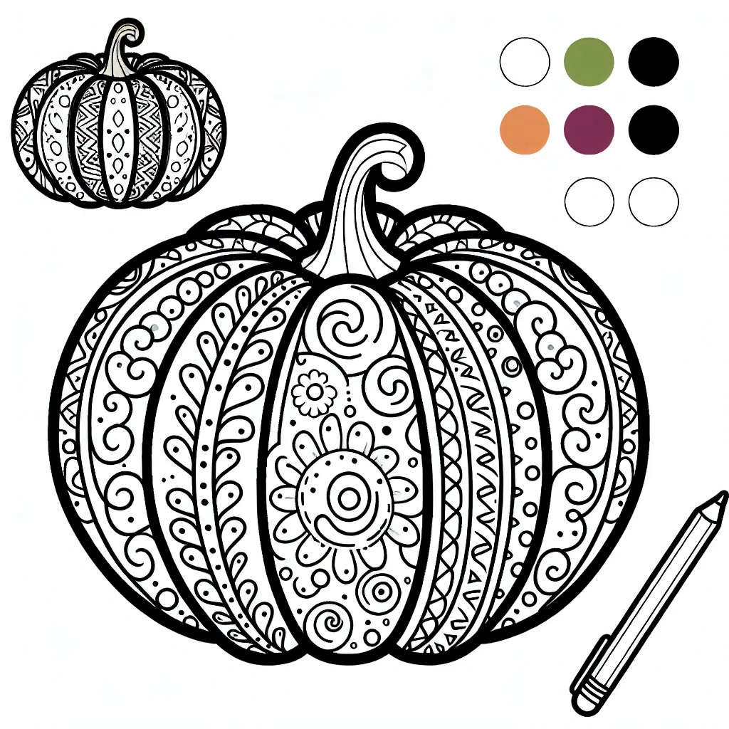 Get Festive with Our Pumpkin Coloring Page – Perfect for Fall Fun!