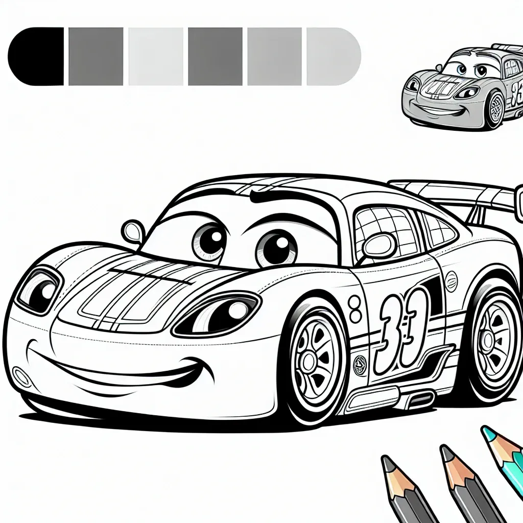 Rev up Your Creativity with Our Lightning McQueen Coloring Page Collection!