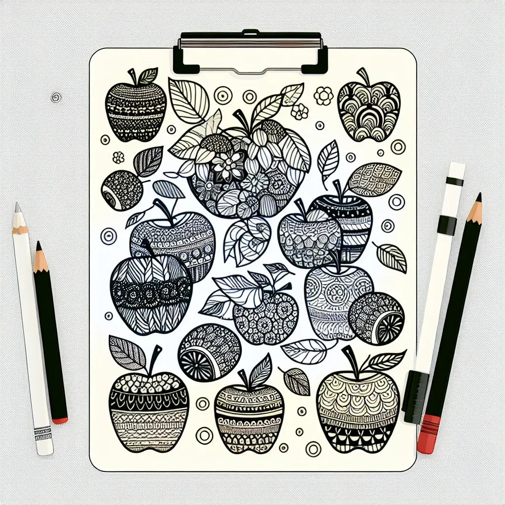 Apple Coloring Page: Fun and Creative Designs for All Ages!