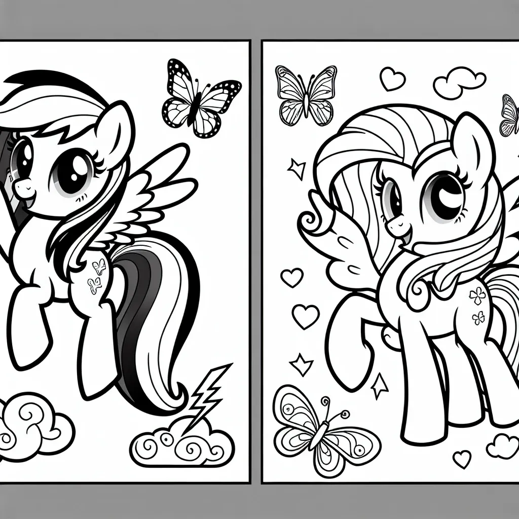 Unleash Your Creative Side with My Little Pony Coloring Pages: Fun and Free Designs for All Ages!