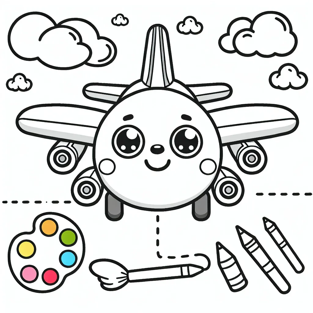 Take Flight with Our Airplane Coloring Page Collection: Fun for All Ages!