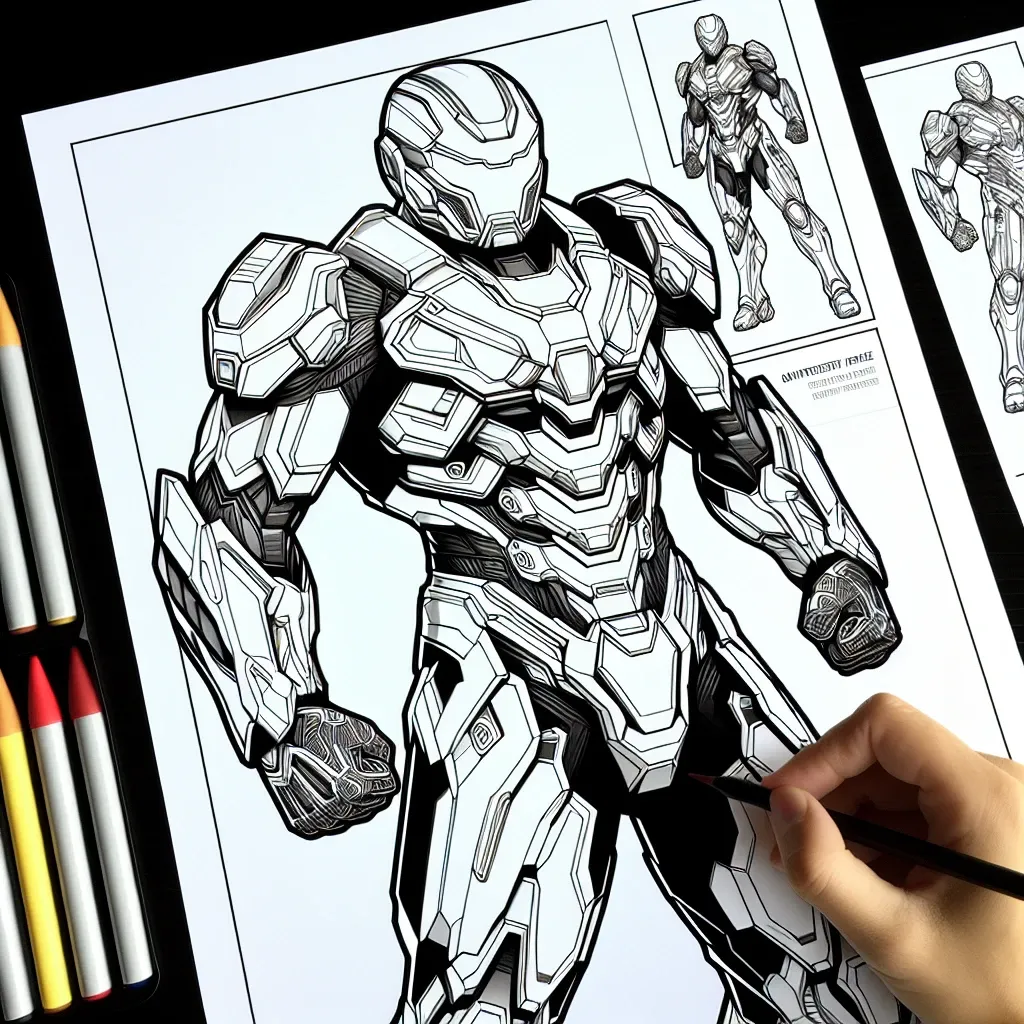 Get Creative with Our Iron Man Coloring Page: Unleash Your Superhero Colors!