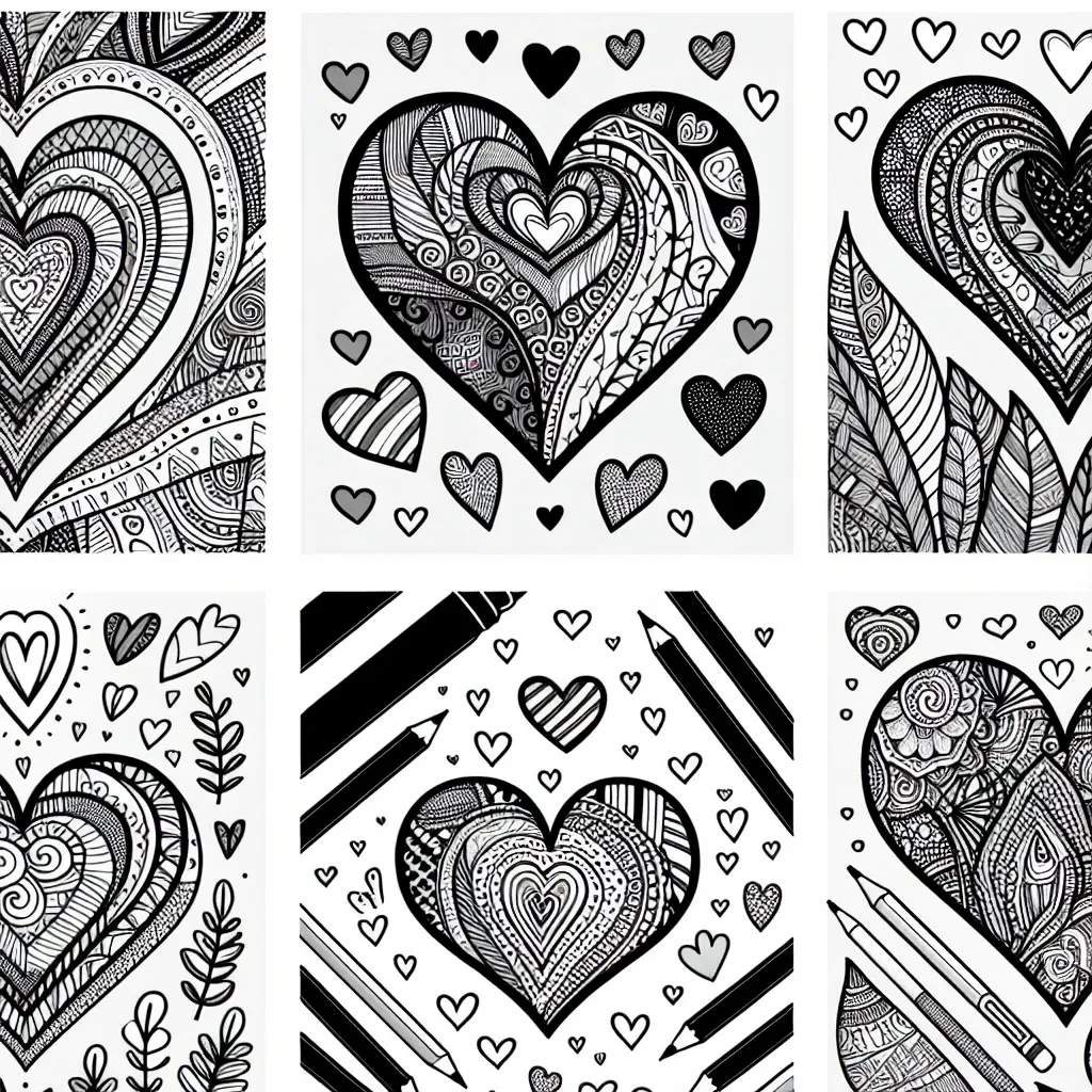 Get Creative with our Heart Coloring Page Collection – Perfect for Valentine’s Day and Beyond!