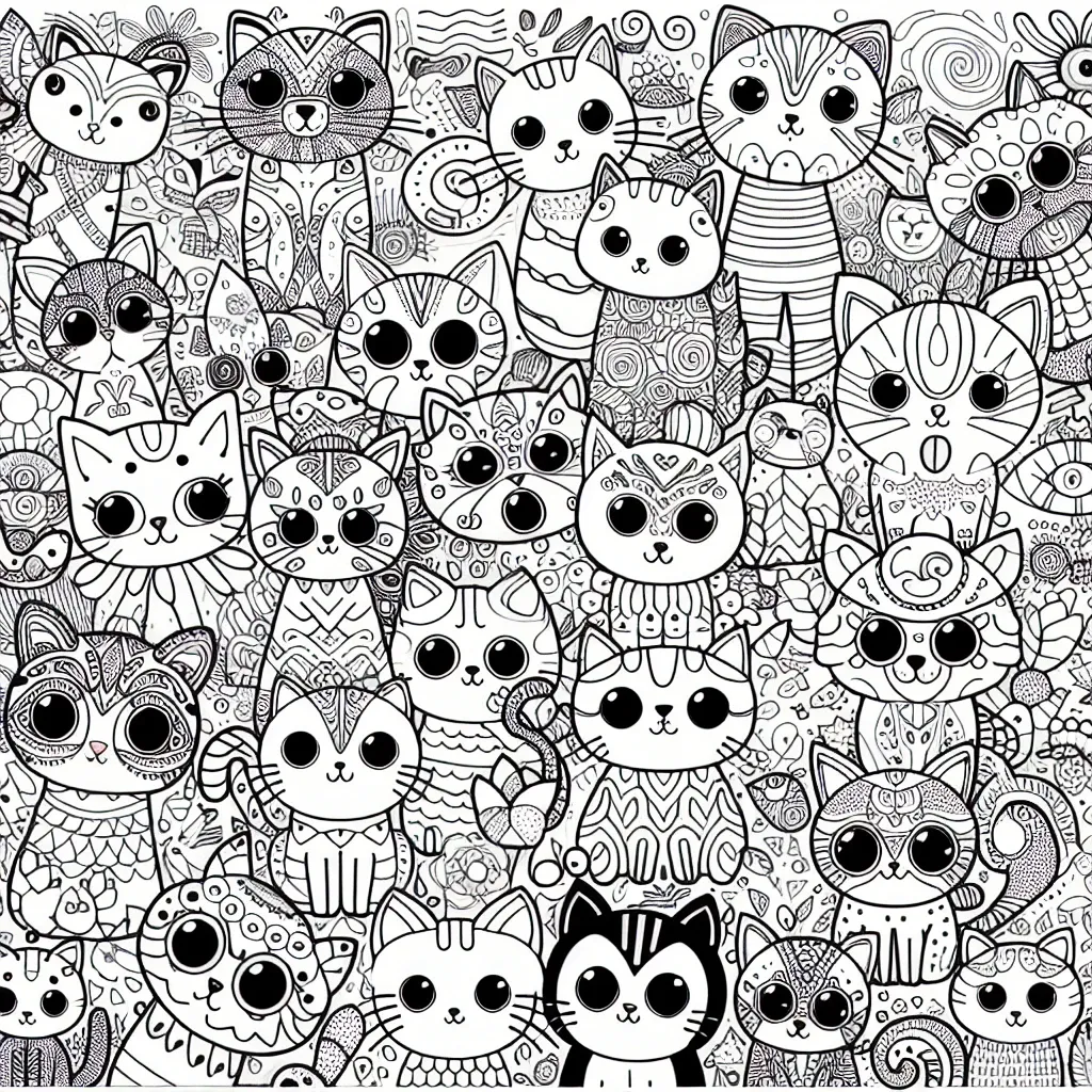 Get Creative with Our Kitty Coloring Page Collection: Purr-fect Fun for All Ages!