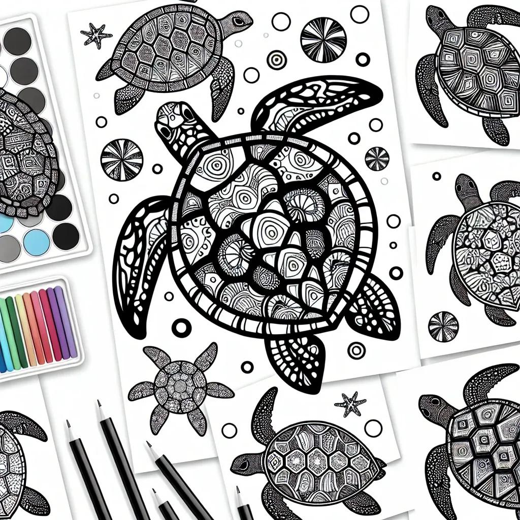 Dive into Fun with Our Sea Turtle Coloring Page Collection!