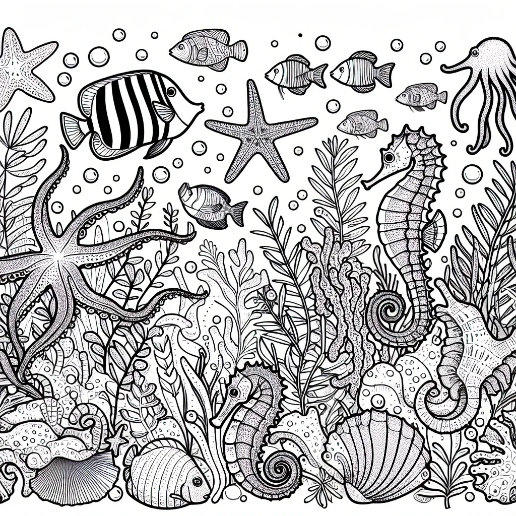 Dive into Fun with Our Ocean Coloring Page Collection!