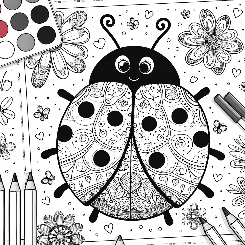 Free Ladybug Coloring Page: Fun and Adorable Printable for Kids!