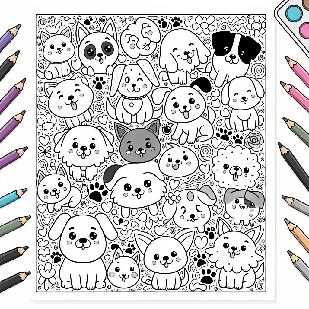 Unleash Your Creativity with Our Dog Coloring Page Collection!