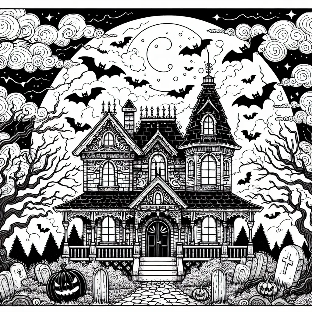 Spooky Fun for All Ages: Halloween Coloring Page Extravaganza!