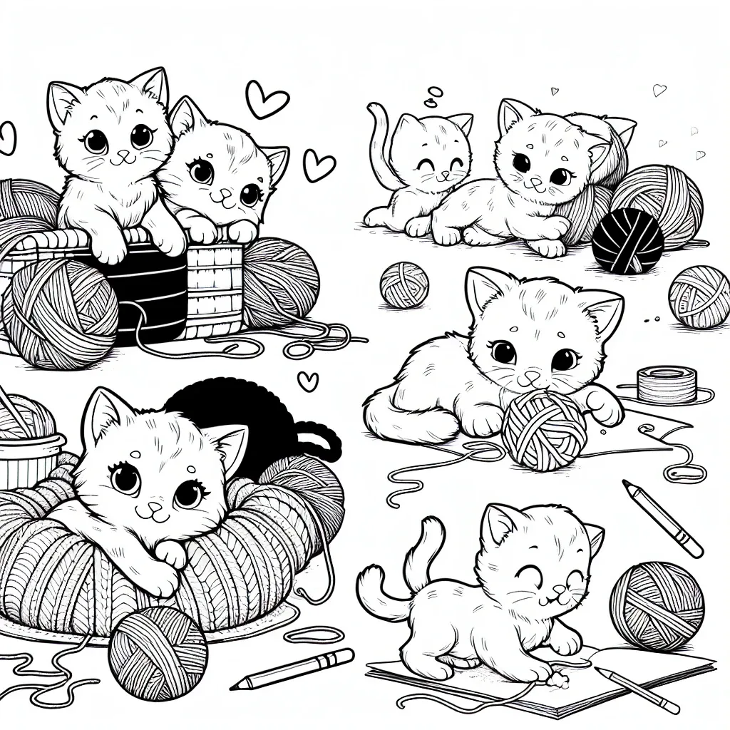 Unleash Your Creativity with Our Adorable Kitten Coloring Pages!