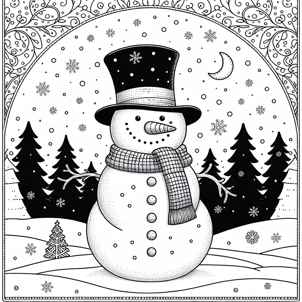 Get Creative with Our Free Snowman Coloring Page – Perfect Winter Fun for Kids!