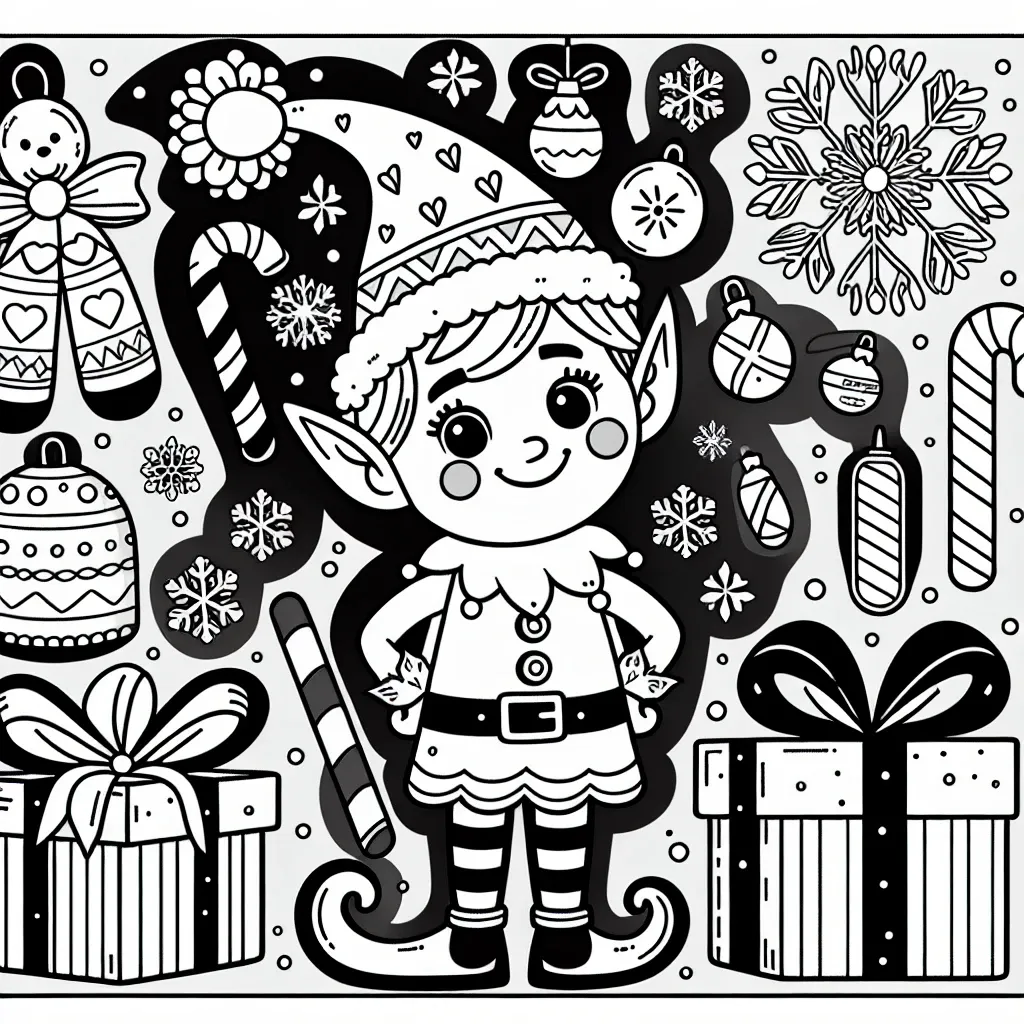 Get into the Holiday Spirit with Our Free Elf Coloring Page for Kids