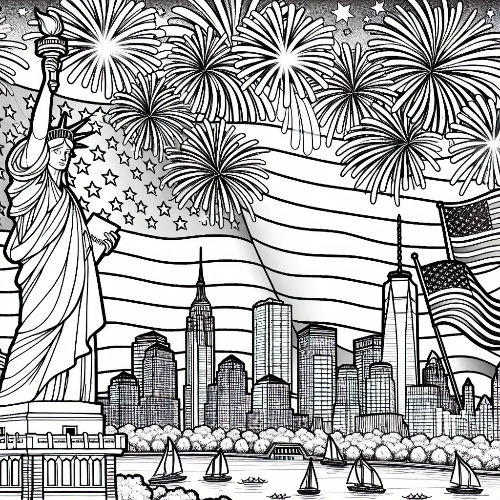 Celebrate Independence Day with a 4th of July Coloring Page Extravaganza!