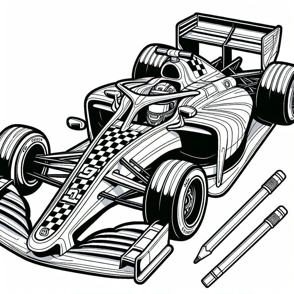 Get Ready to Rev Up Your Engines with Our Exciting Race Car Coloring Pages!