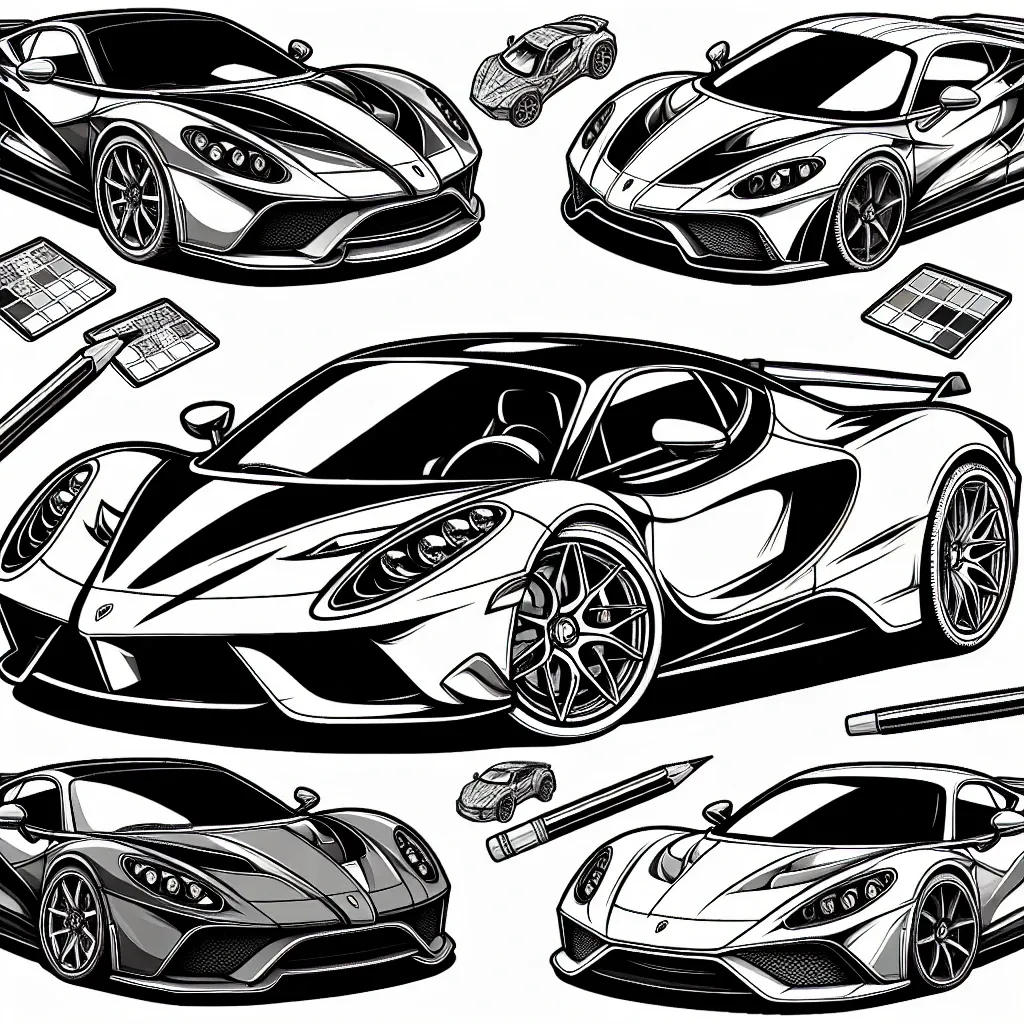 Unleash Your Creativity with Our Lamborghini Coloring Page Collection!