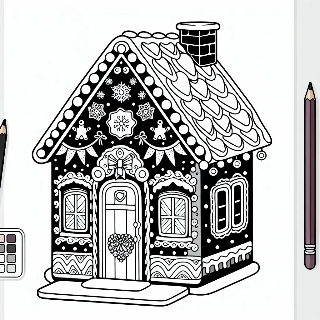 Get Festive with Our Gingerbread Coloring Page – Perfect for Holiday Fun!