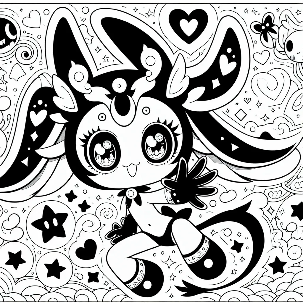 Get Creative with Our Kuromi Coloring Page – Perfect for Fans of this Mischievous Character!