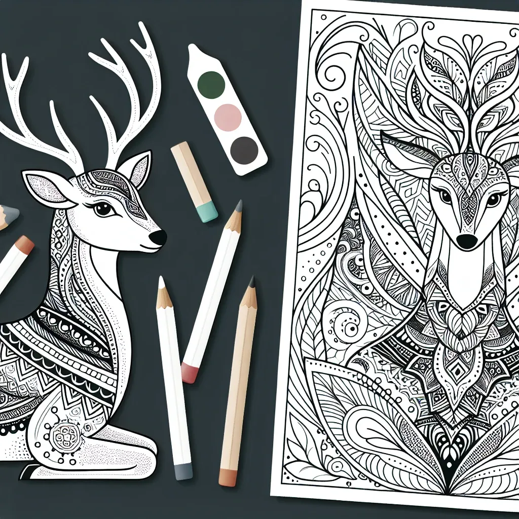 Unleash Your Creativity with Our Beautiful Deer Coloring Page Designs!