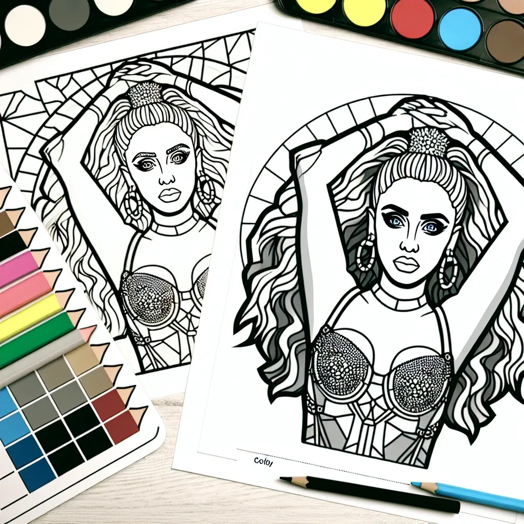 Free Printable Taylor Swift Coloring Page: Sing and Color with the Pop Icon!