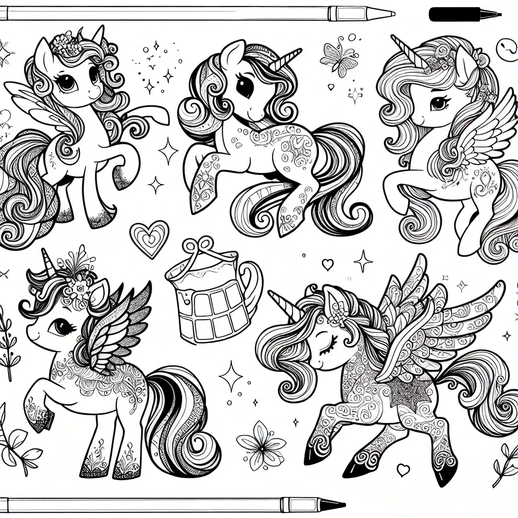 Unleash Your Creativity with Our Pony Coloring Pages!