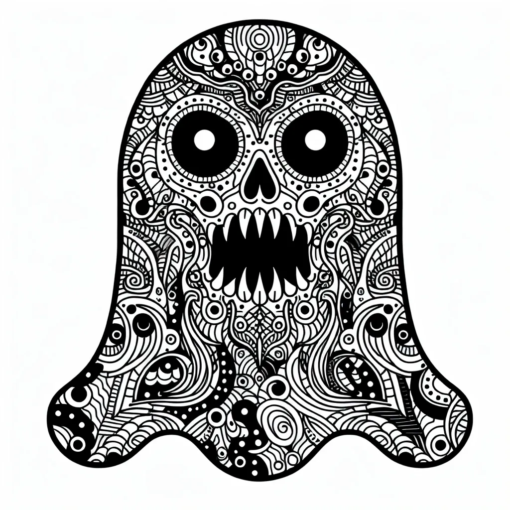 Unleash Your Creativity with a Spooky Ghostface Coloring Page!