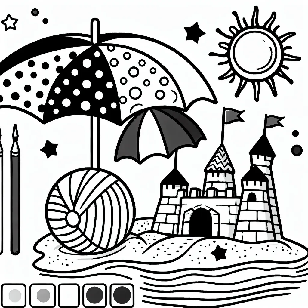 Dive into Summer Fun with Our Beach Coloring Page Collection!