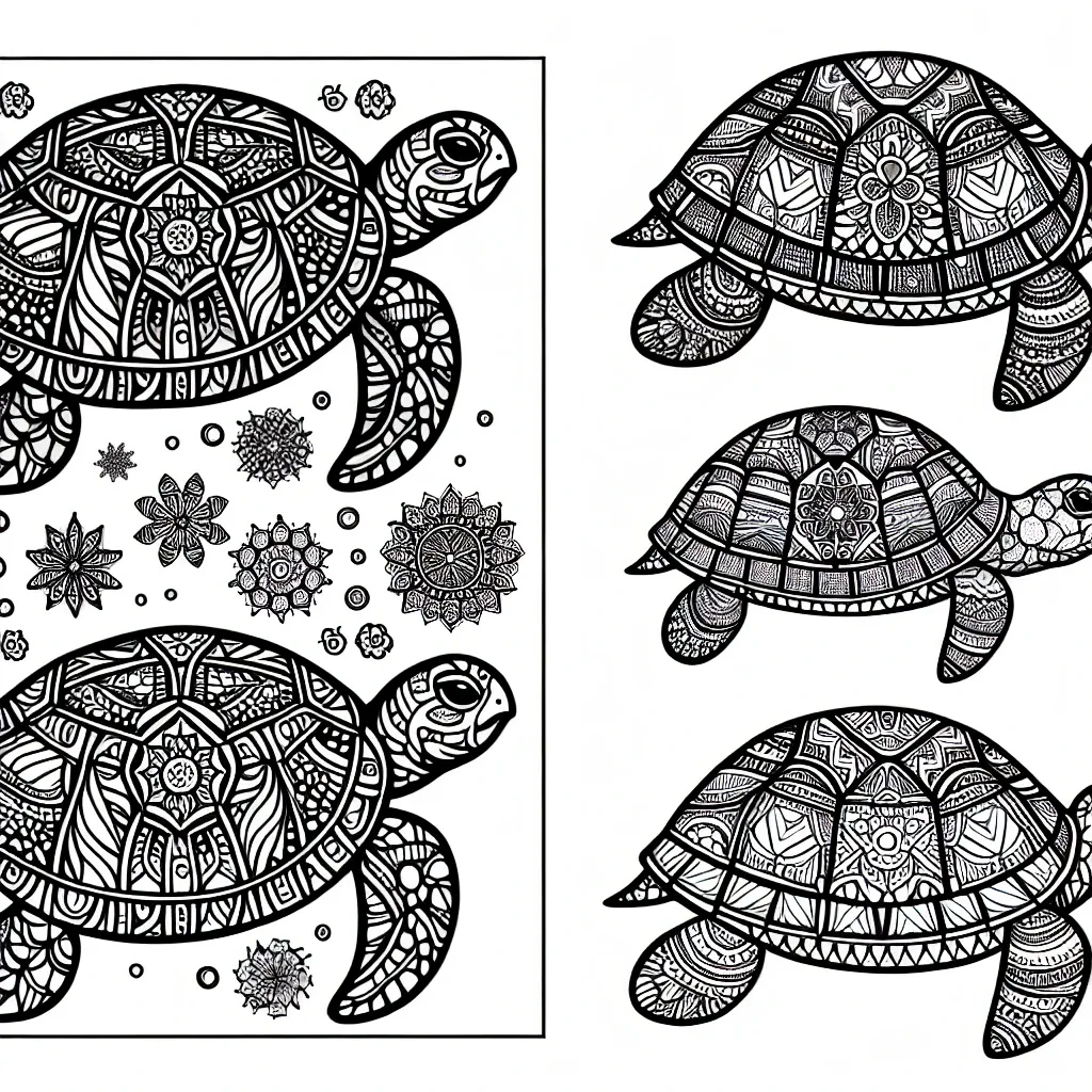 Dive into Creativity with Our Turtle Coloring Page Collection!