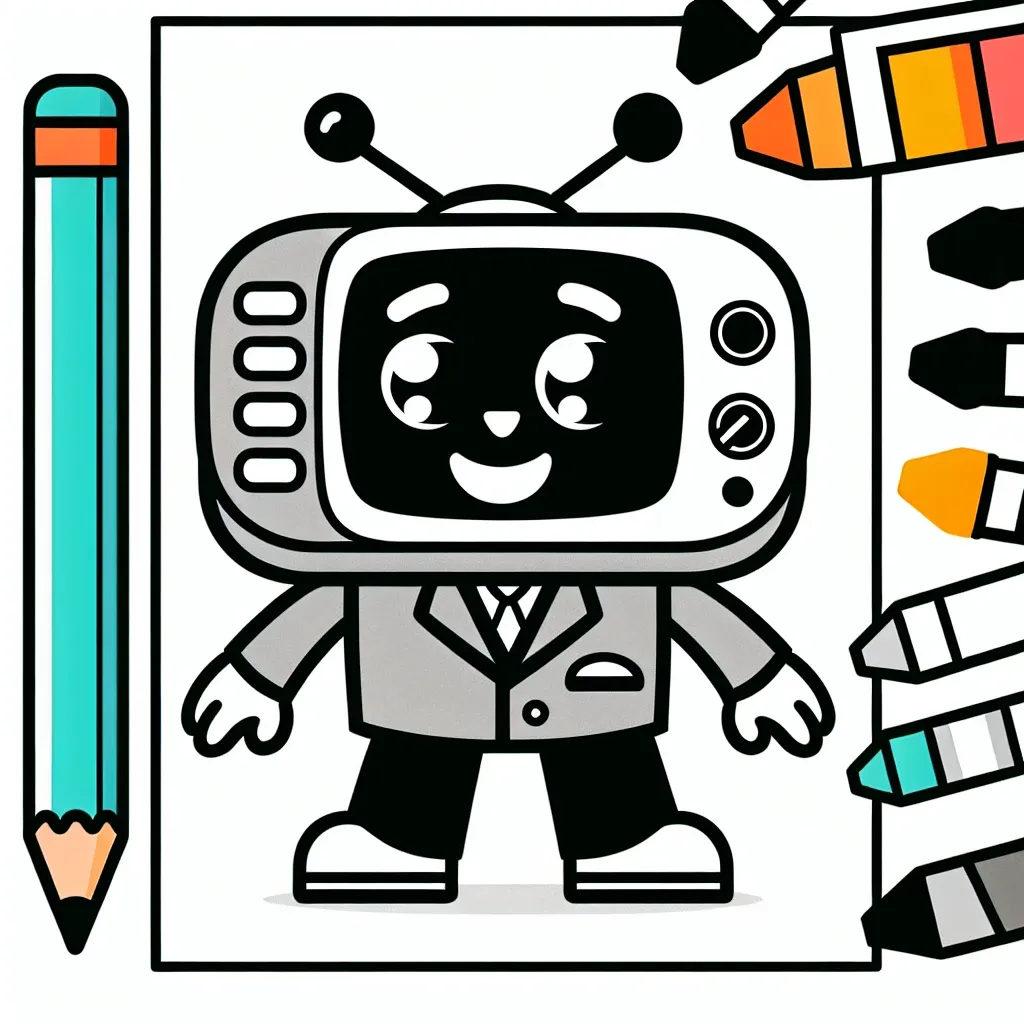 Get Your Crayons Ready: TV Man Coloring Page Now Available for Download!