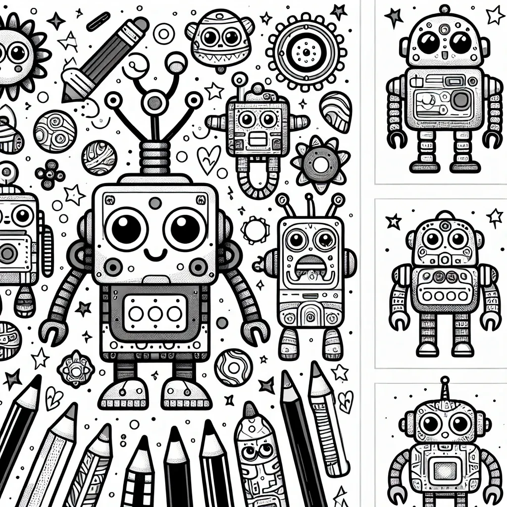 Get Creative with Our Robot Coloring Page Collection – Fun and Engaging Designs for All Ages!