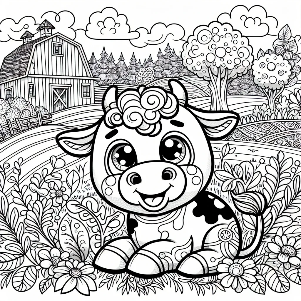 Unleash Your Creativity with Our Cow Coloring Page Collection!