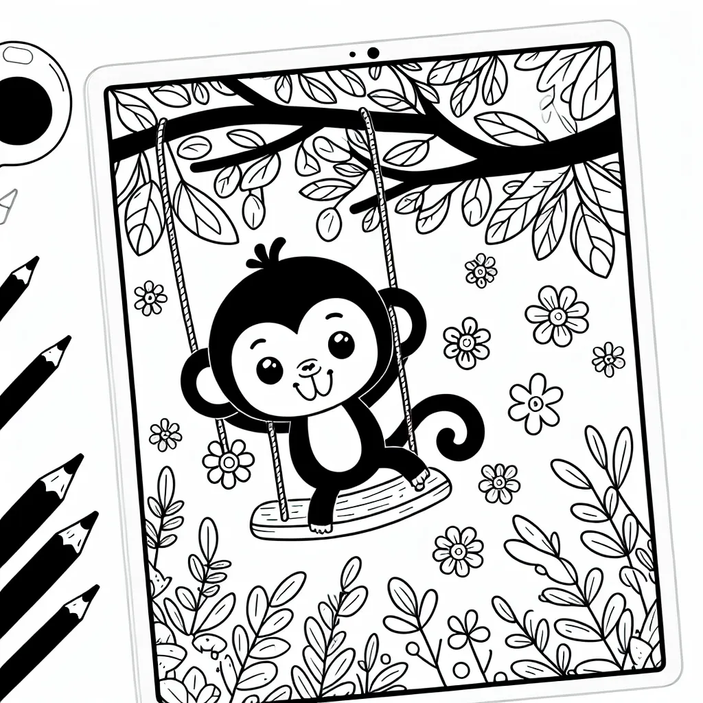 Get Creative with Our Fun and Free Monkey Coloring Pages!