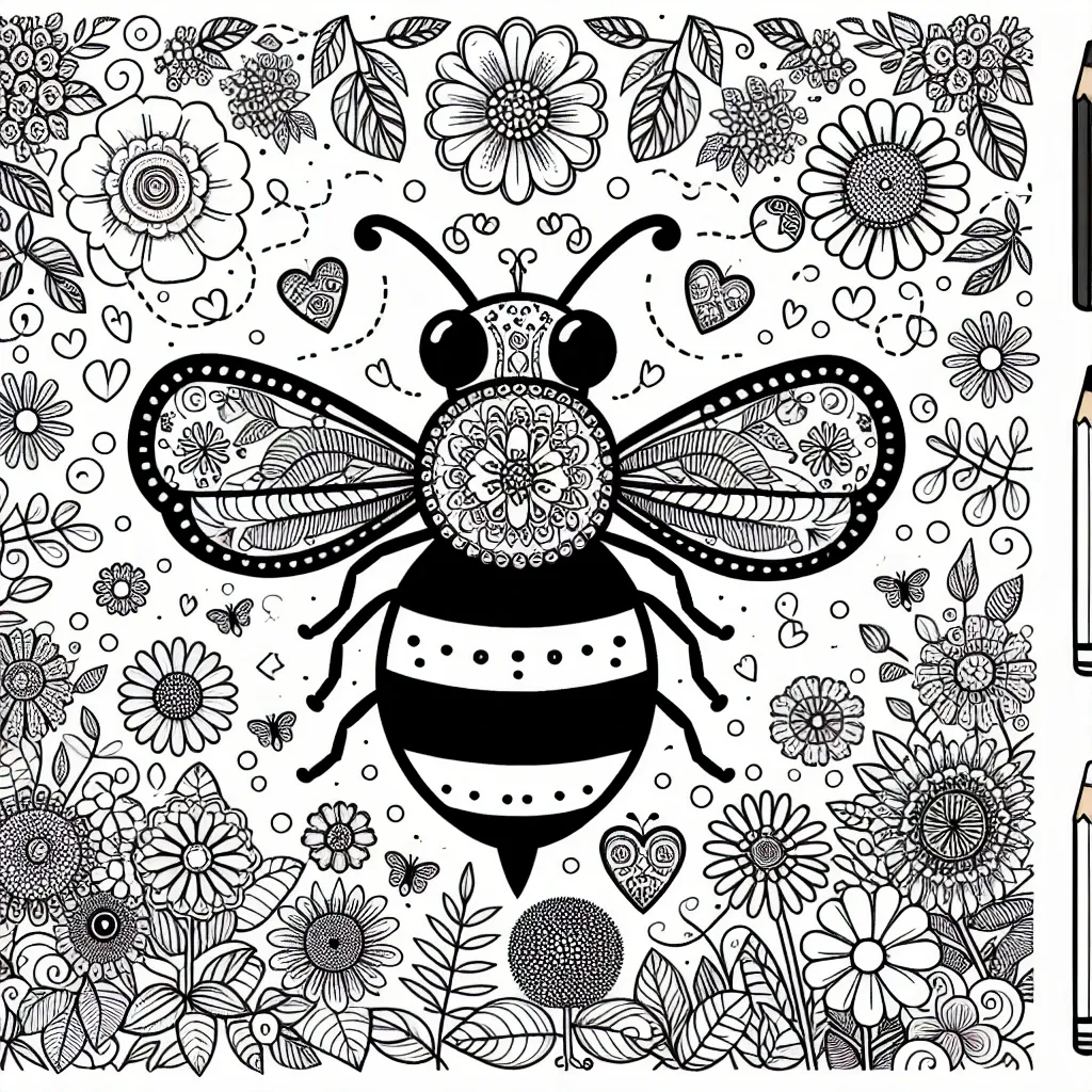 Unleash Your Creativity with a Buzzworthy Bee Coloring Page!