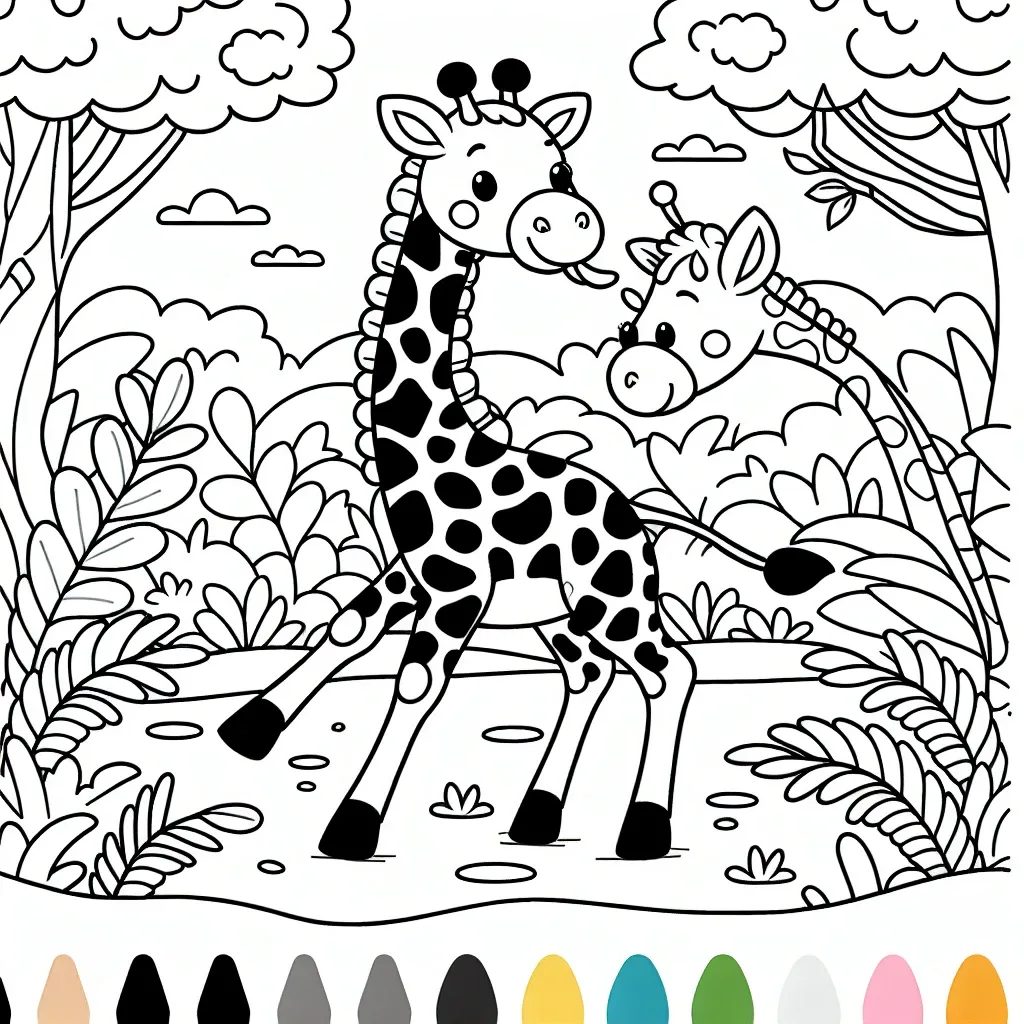 Get Creative with Our Giraffe Coloring Page: Fun and Free Printable Sheets for Kids!