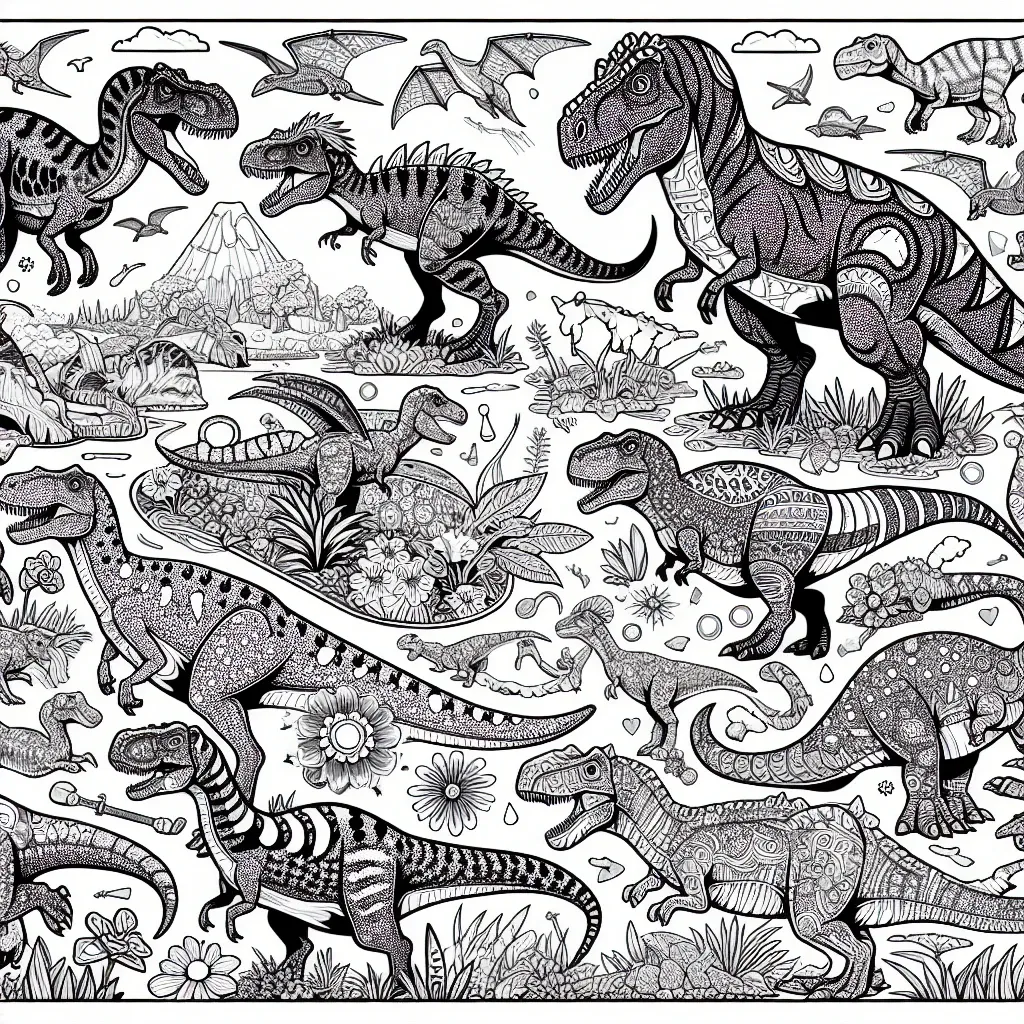 Get Creative with Our Dino Coloring Page Collection – Roar-some Fun for Kids!