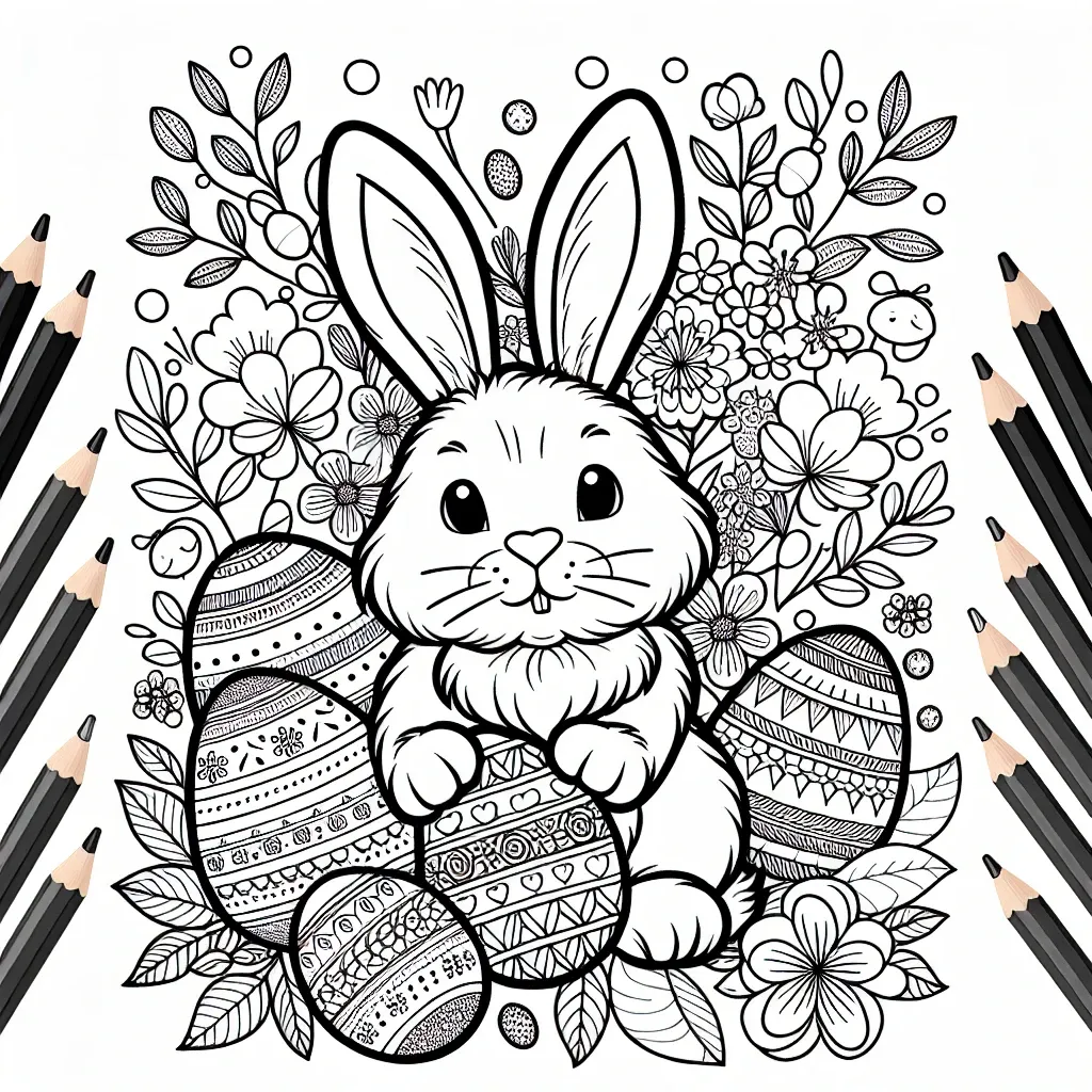 Get Hopping with Our Easter Bunny Coloring Page – Fun for All Ages!