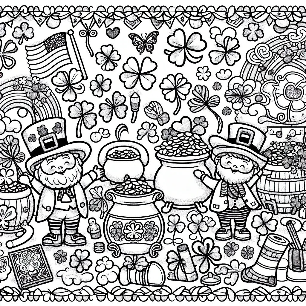 Get in the St. Patrick’s Day Spirit with Our Festive St. Patrick Coloring Page!