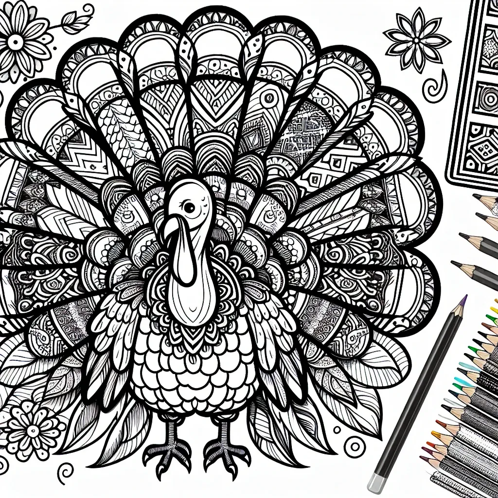 Get Creative with Our Thanksgiving Turkey Coloring Page for a Festive Activity!