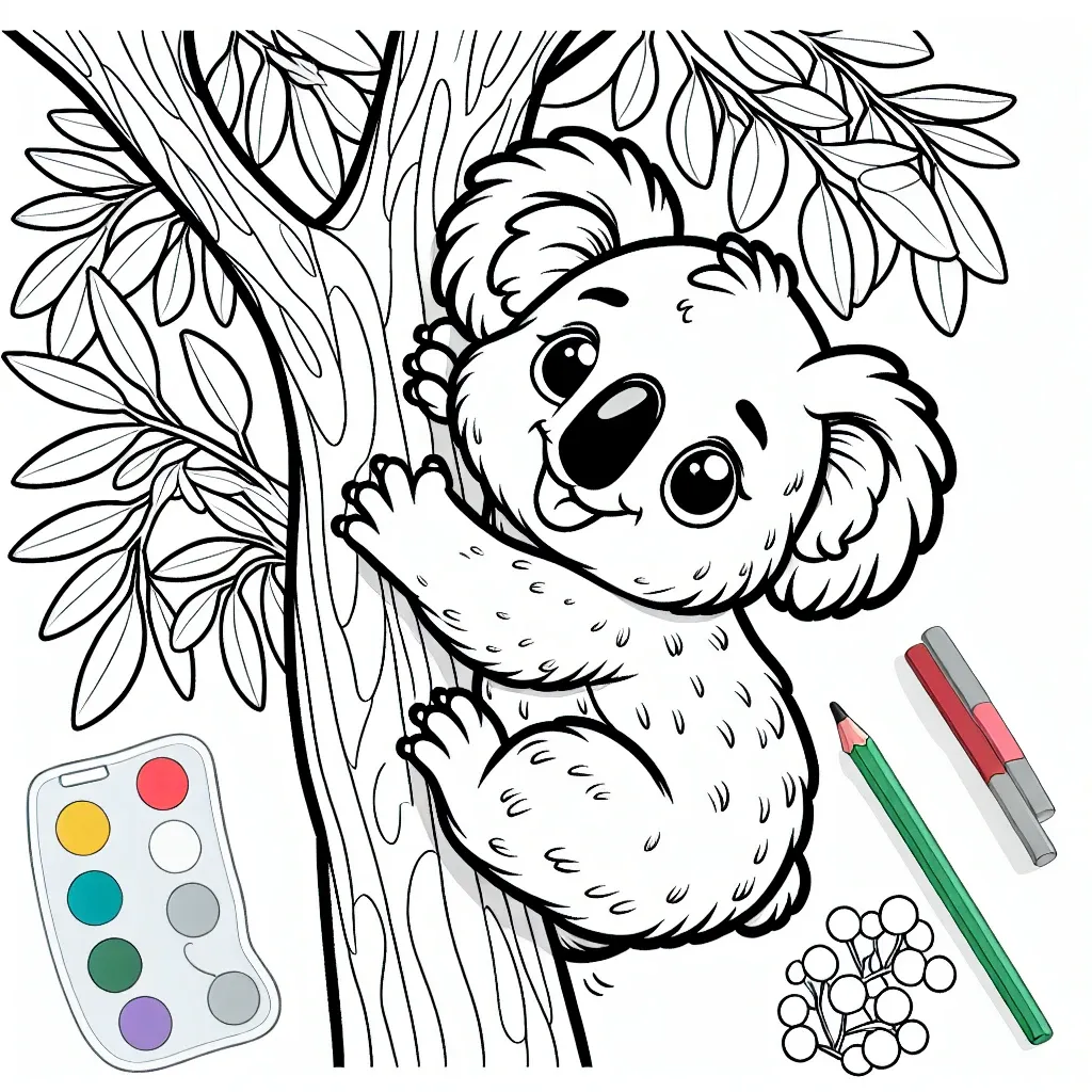 Get Creative with Our Koala Coloring Page Collection!