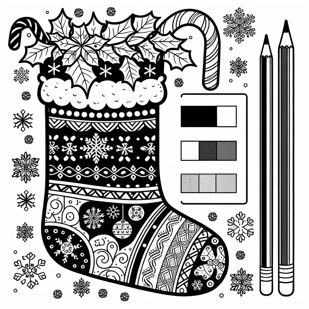 Get Festive with Our Christmas Stocking Coloring Page – Perfect for Holiday Fun!