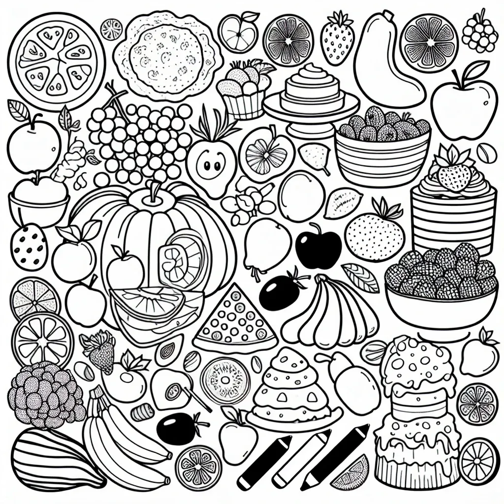 Discover the Joy of Coloring with our Food Coloring Page Collection!