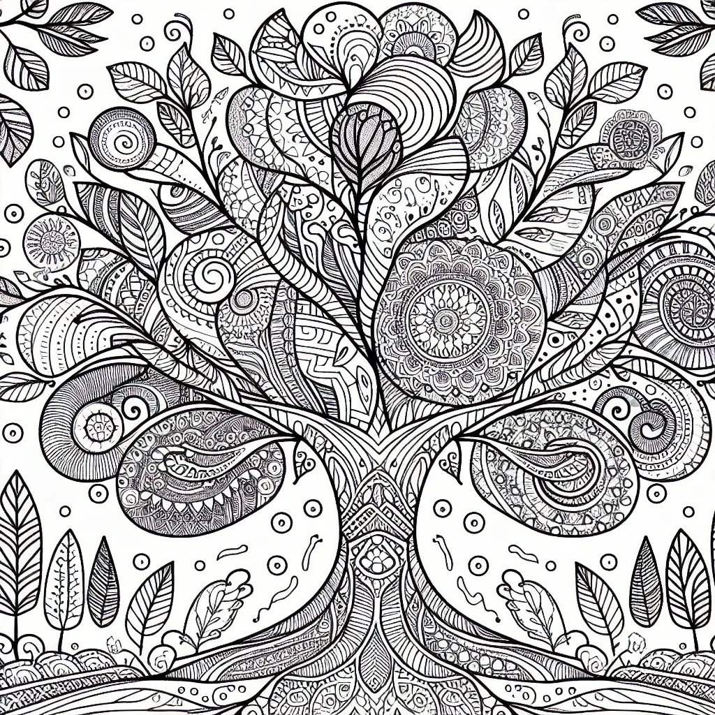 Get Creative with Our Tree Coloring Page Collection: Fun and Relaxing Designs for All Ages!