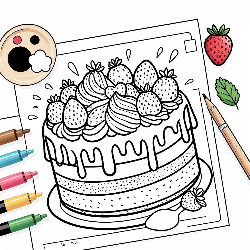 Get Creative with Our Free Printable Strawberry Shortcake Coloring Page!