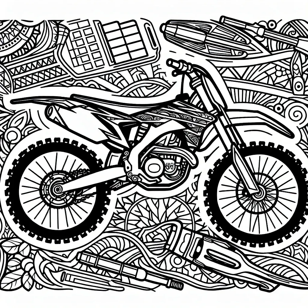 Get Revved Up with Our Dirt Bike Coloring Page Collection!