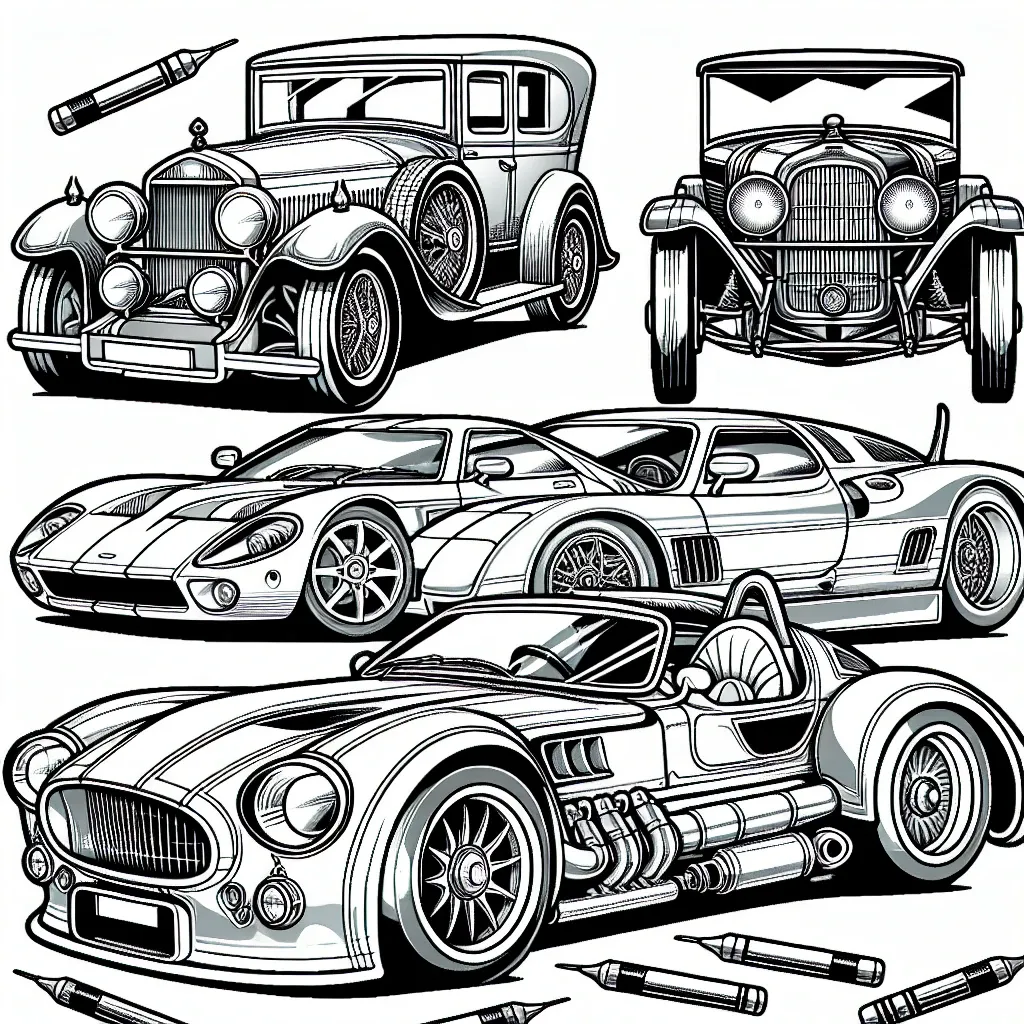 Cars Coloring Page: Rev Up Your Creativity with our Exciting Collection!