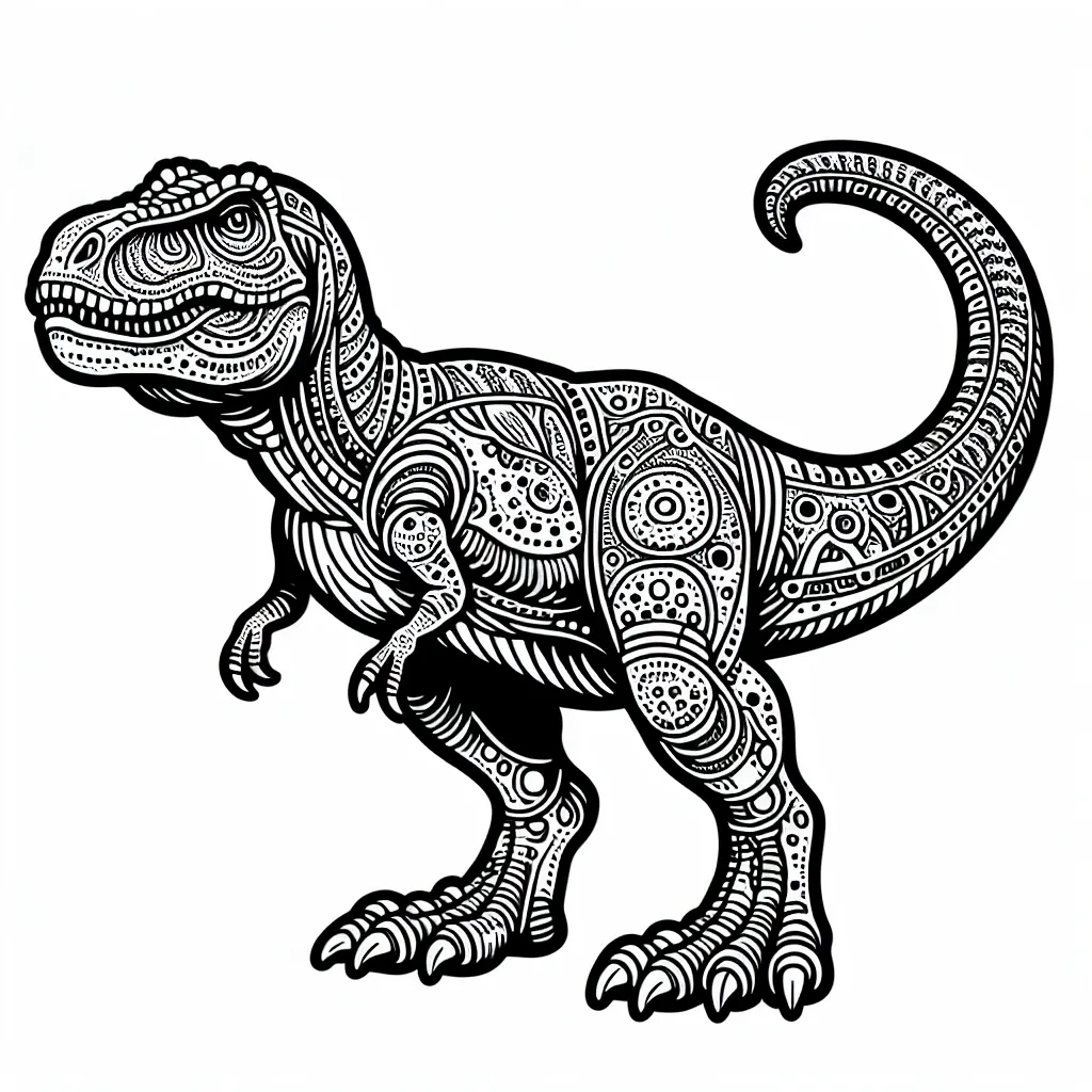 Roar into Fun with Our Indominus Rex Coloring Page – Perfect for Dinosaur Lovers!