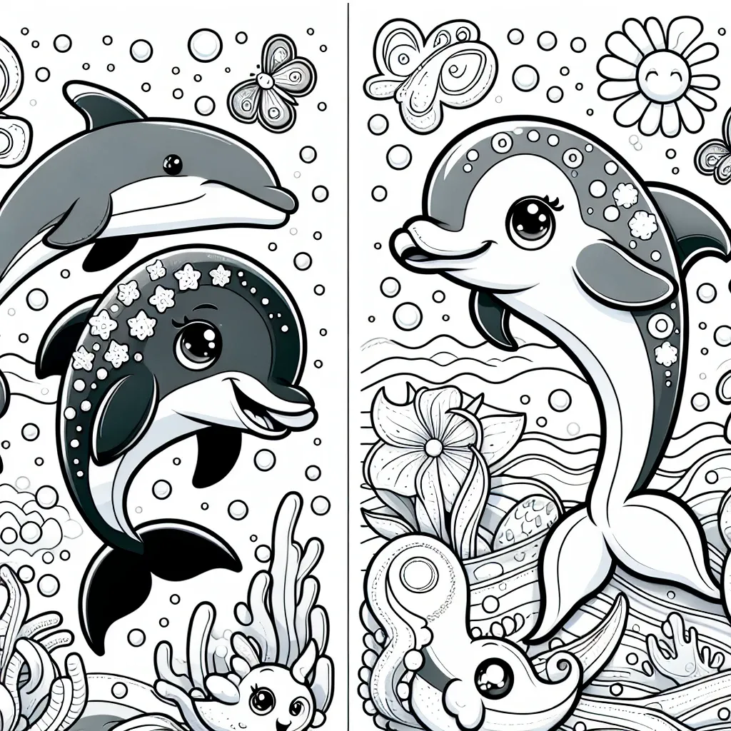 Dive into Fun with Our Dolphin Coloring Page Collection!