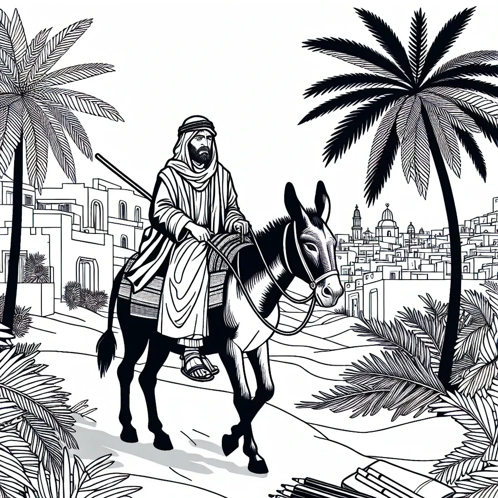 Celebrate Palm Sunday with a vibrant Palm Sunday Coloring Page!