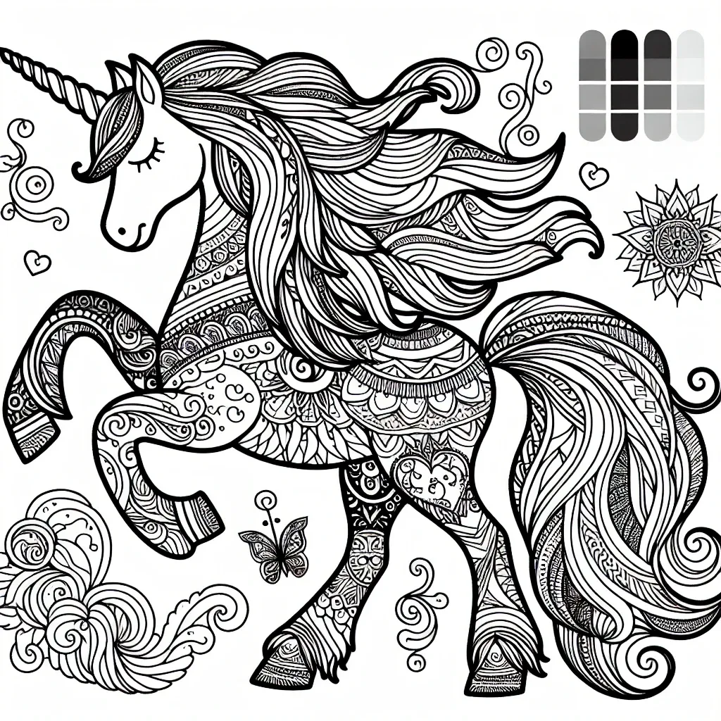 Unleash Your Imagination with our Enchanting Coloring Page Unicorn Collection!